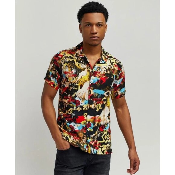 Reason King of Kings Button Up Shirt Mens Size Large - Picture 5 of 5